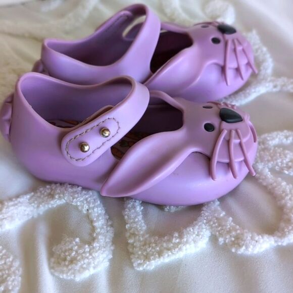 Mini Melissa 💜 Bunny Shoes - Picture 2 of 10